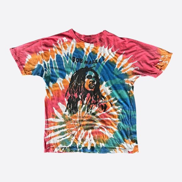 bob marley tie dye shirt